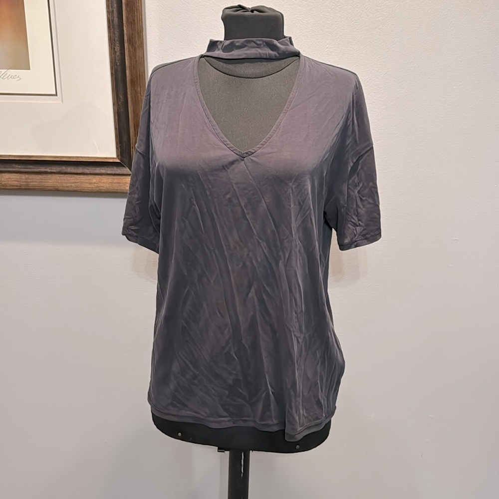 Bebe choker collar black top XS-M